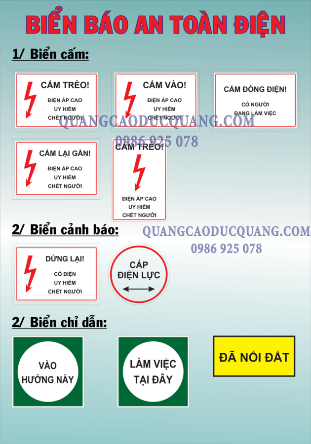 Mẫu biển cảnh báo an toàn điện thumb