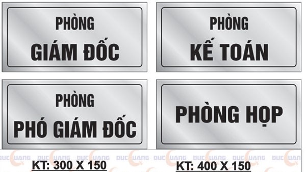 Khắc biển tên công ty - phòng ban