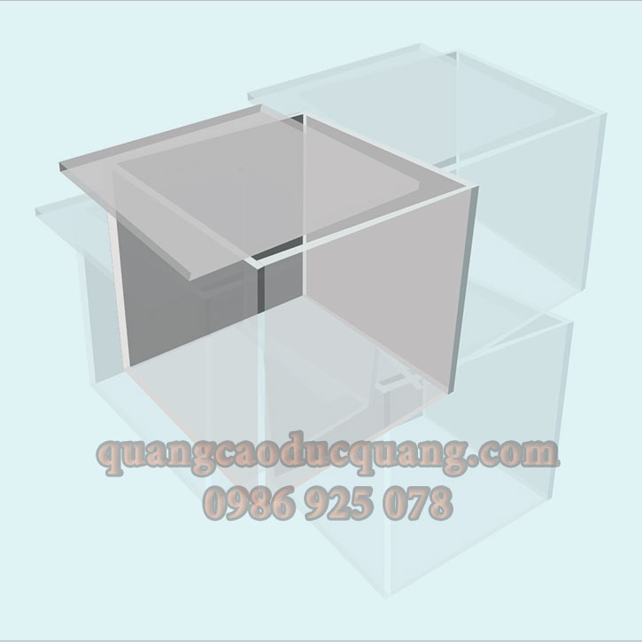 Gia công hộp mica giá rẻ binh dương